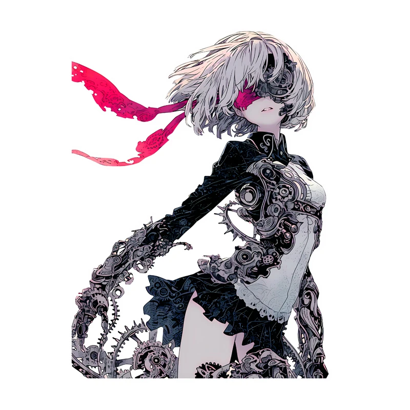 

DN70 # Крутая аниме-девушка, автомобильная наклейка, индивидуальная очень блестящая женская авто наклейка, устойчивая к царапинам наклейка на бампер мотоциклетного шлема