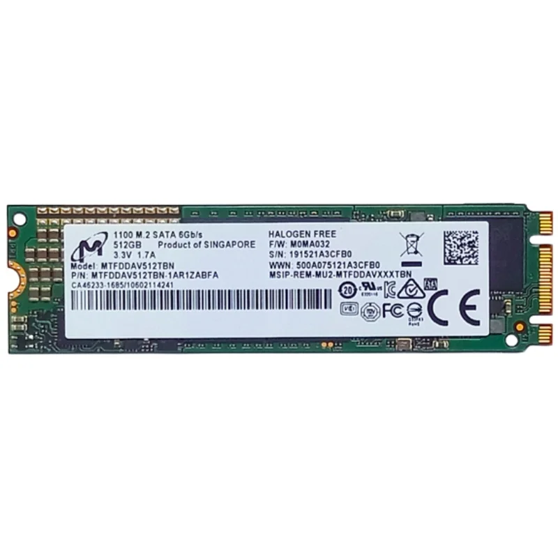 

Micron 1100 512G M.2 2280 NGFF Enterprise SSD Notebook M2 SSD