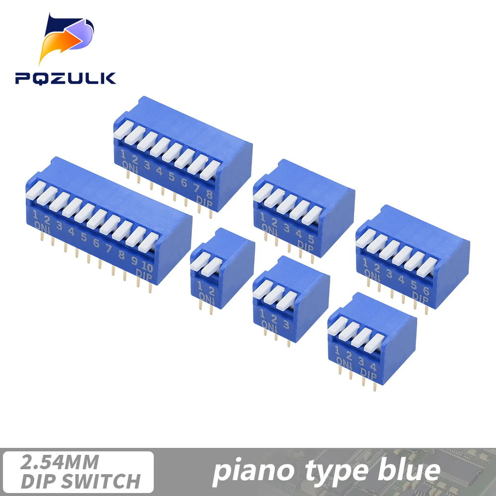 

5 шт. DIP-переключатель PQZULK красный/синий