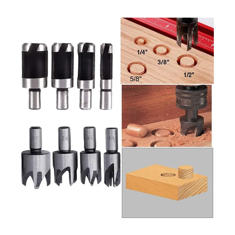 

23-Piece High-Speed Steel Chamferer Combination Set Titanium-Plated Woodworking Countersunk Head Chamfer Drill Combination Set