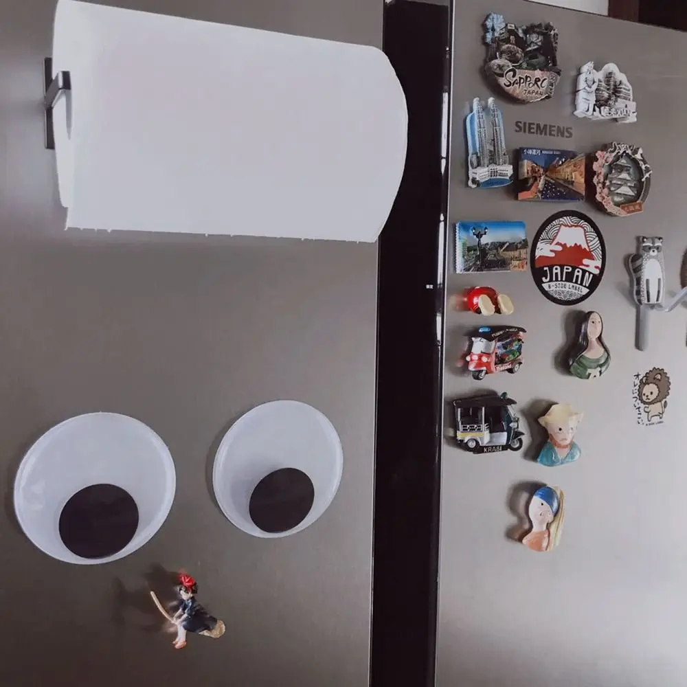 

Super Large Size 3D Movable Dolls Eyeball Scrapbook DIY Cabinet Refrigerator Door Eyeball Fridge Stickers Decal Sticker