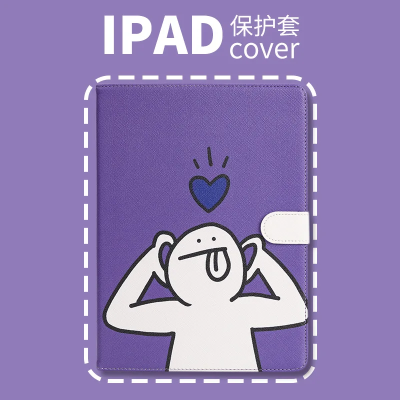 

Cartoon Villain Love Leather Stand Flip Case For IPad Mini 123456 Air 1234 9.7 2017 2018 10.5 Pro 11 10.2 2021 Shockproof Cover