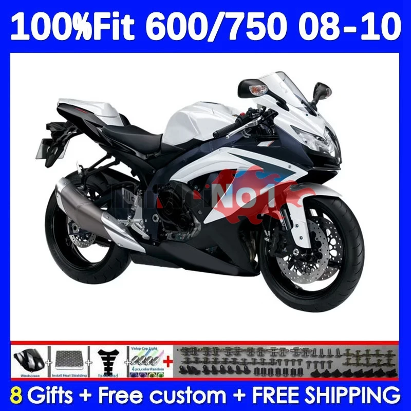 

Injection Body For SUZUKI GSXR-750 GSXR 600 750 17No.9 K8 GSXR600 GSXR750 08 09 10 GSXR-600 2008 2009 2010 Factory Blue Fairing