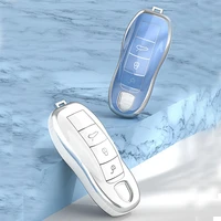 tpu remote key case car key cover shell for porsche cayenne macan boxster cayman panamera 911 918 996 997 991 car accessories