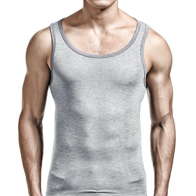 

Men's Tank Top Shirt Bodybuilding Undershirts Beach Basic T Shirt Training Vest Mens Underwear Sexy Casual Vest T Shirts
