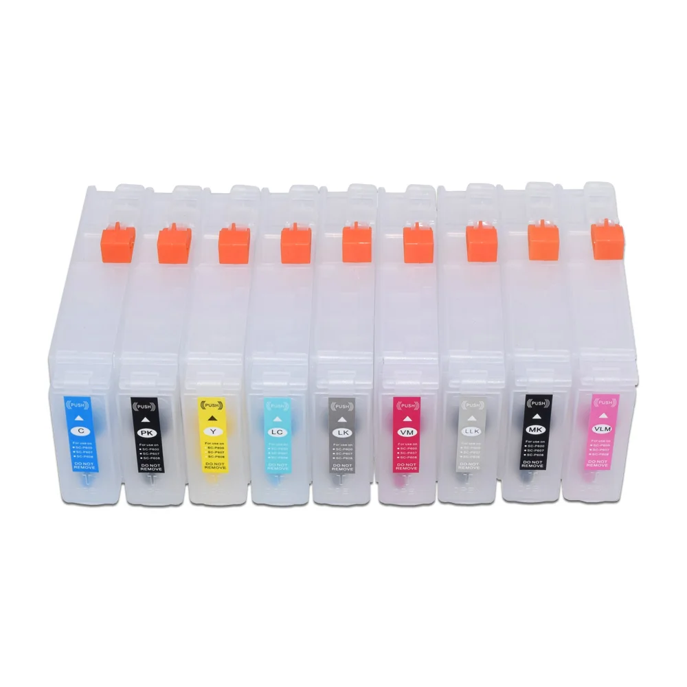

P600 Ink Cartridge For Epson Surecolor P600 SC-P600 Printer 9 Color *80ML T7601-T7609/T760 With ARC Chip