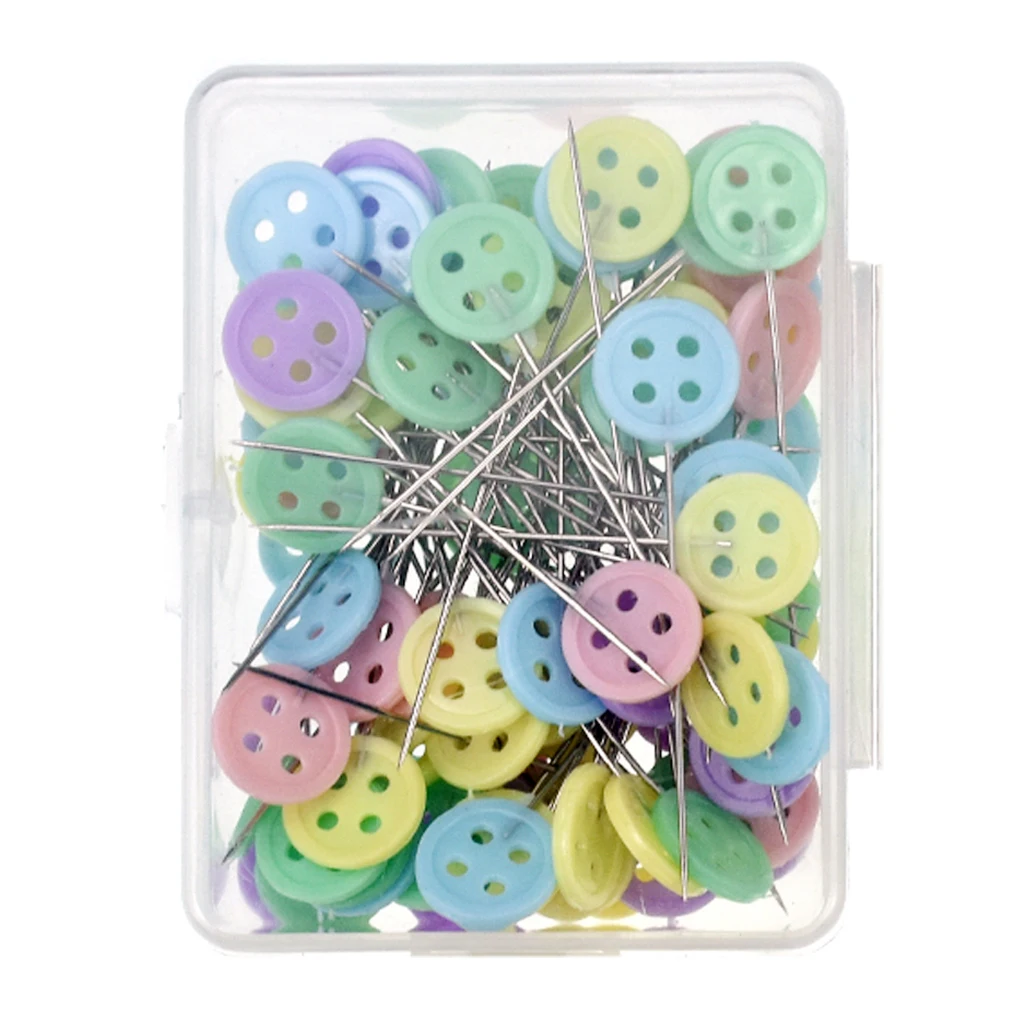 

100pcs Patchwork Needle Craft Embroidery Pins For DIY Quilting Tool Sewing Accessories Random Color