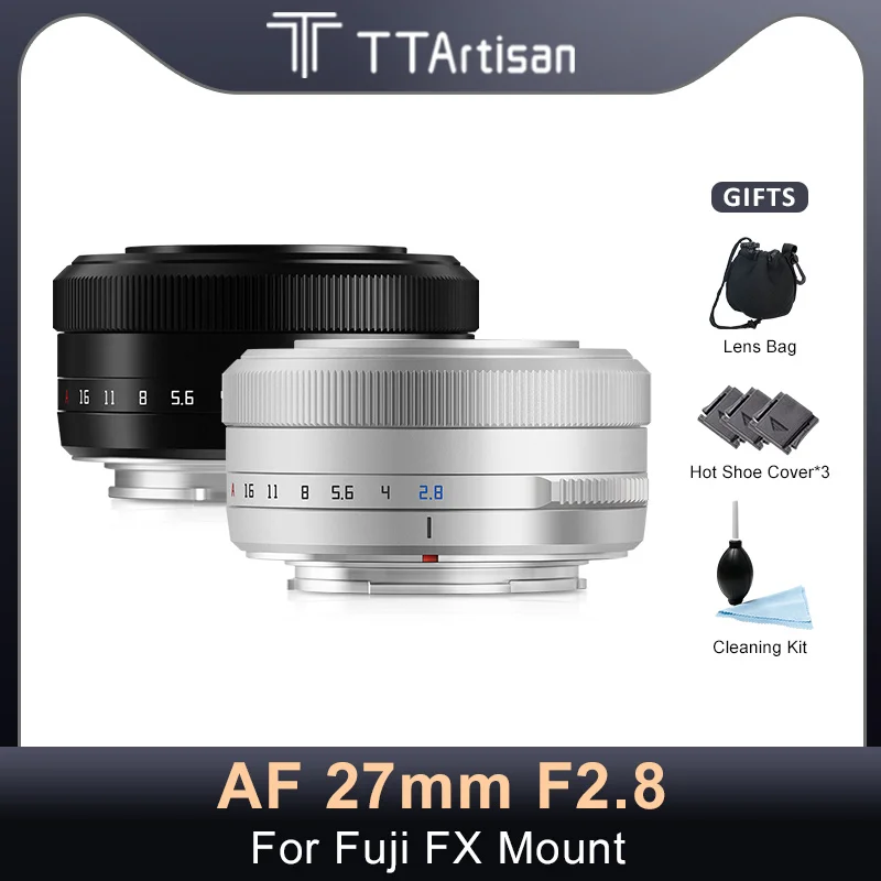 Объектив TTArtisan 27 мм F2.8 APS-C для беззеркальной камеры Fuji FX с креплением XE XA XT XPro XS10 xt4