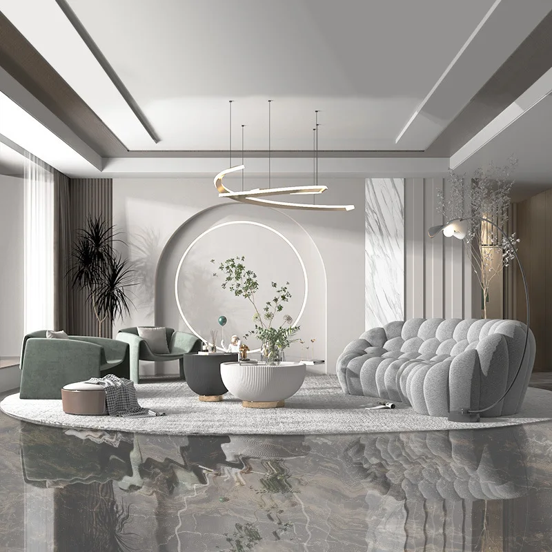 

Creative Design of Curved Sofa 3D Mesh Three-dimensional Living Room Lazy Person Bubble Sofa