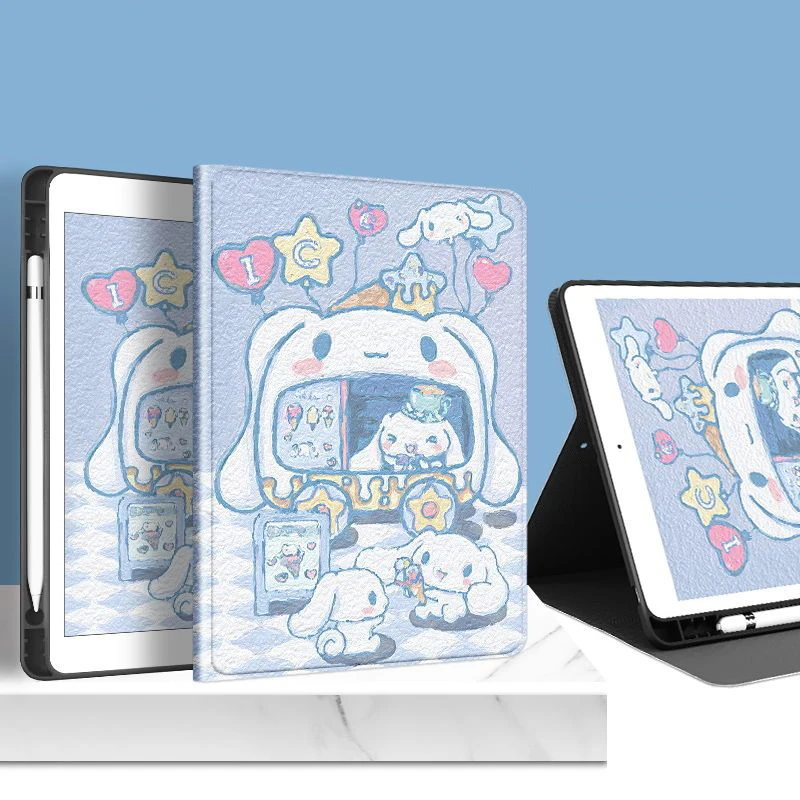 

Милый Забавный смарт-чехол Cinnamoroll для Ipad 10,9, 10, 10,2, 9, 8 поколения, чехол для Ipad Air 3, 4, чехол с держателем для карандашей