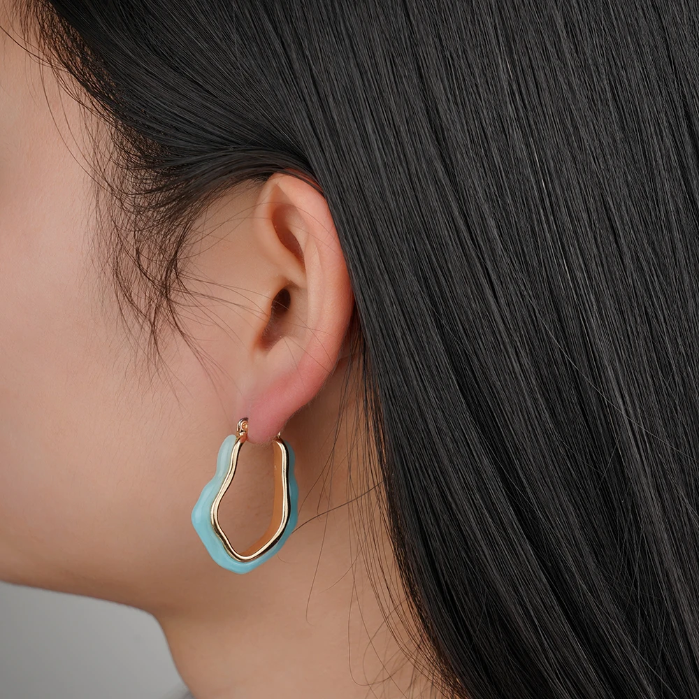 Модные простые серьги для женщин ювелирные изделия в подарок на день Святого