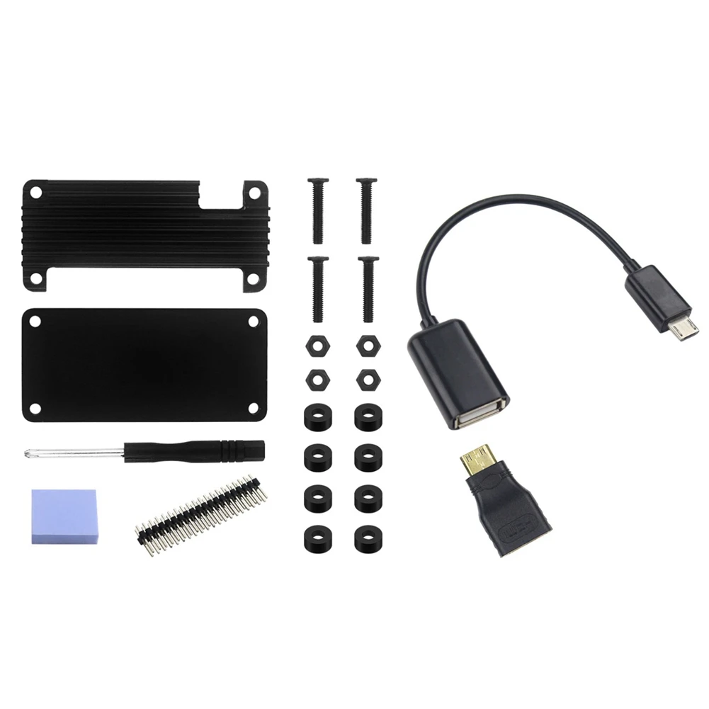 

Алюминиевый чехол-радиатор для бананов Pi M2 Zero с HDMI-совместимым адаптером