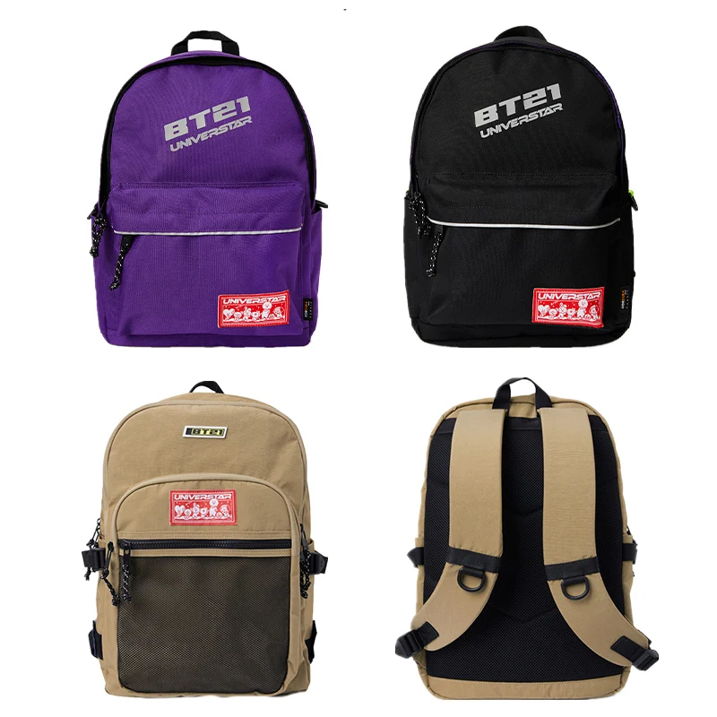 

Оригинальный модный Удобный рюкзак Line Friends Bt21 из аниме Kawaii Мультфильм чимми ТАТА Вместительная дорожная школьная сумка сумочка подарок