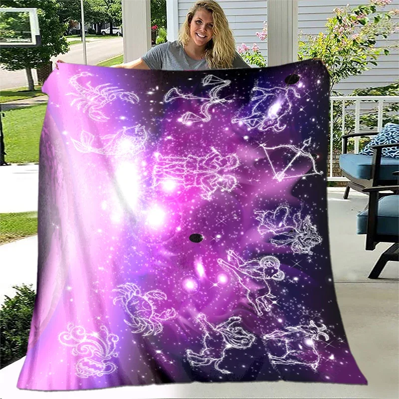

Celestial Body HD Soft Plush Bed Throwing Cartoon Picnic Thin Blankets Modern Flannel Blanket Cover Gedruckt Bettdecke Geschenk
