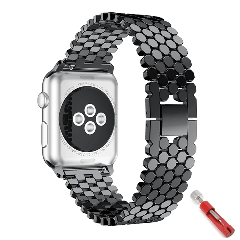 

Металлический ремешок для Apple watch band 44 мм 45 мм 41 мм 40 мм 42 мм 38 мм, браслет из нержавеющей стали, correa Apple watch series 7 SE 6 5 4 3