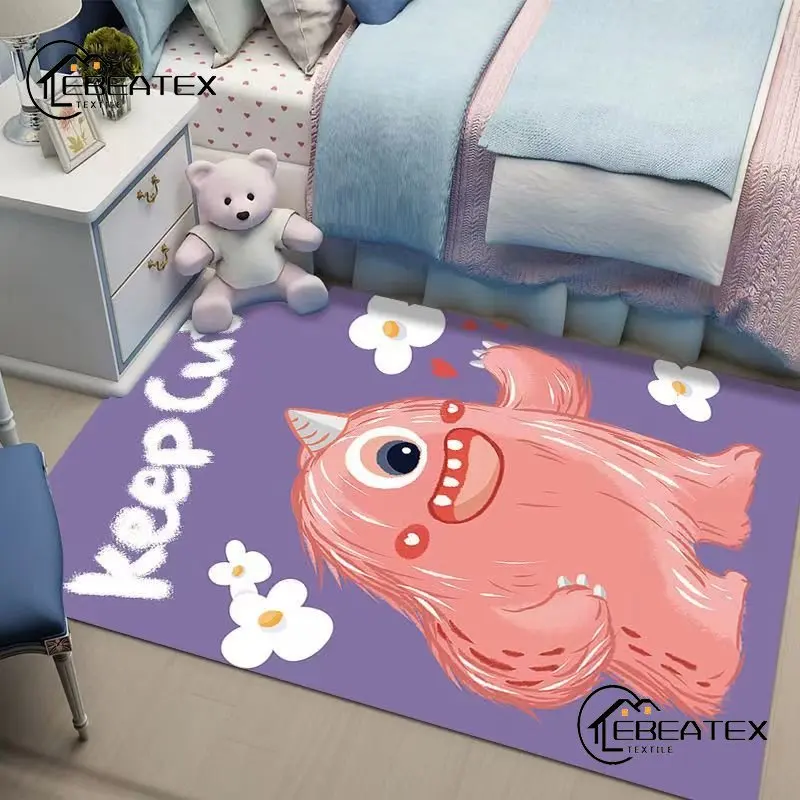 

Children's Room Non-slip Carpet Home Decoration Living Room Carpets Girls Cute Room Decor Rugs for Bedroom Aesthetic Area Rug