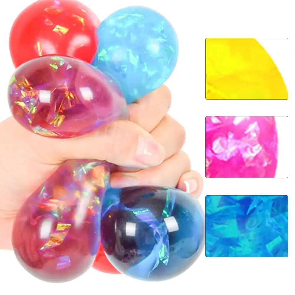

Decompression Ball Anxiety Relief Unbreakable Vibrant Color TPR Stress Release Sensory Ball Toy for Adults