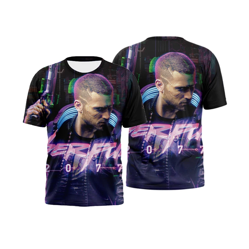 

3D printing men and women all-match Harajuku T-shirt summer leisure idol star print O-neck fashion T-shirt children's top