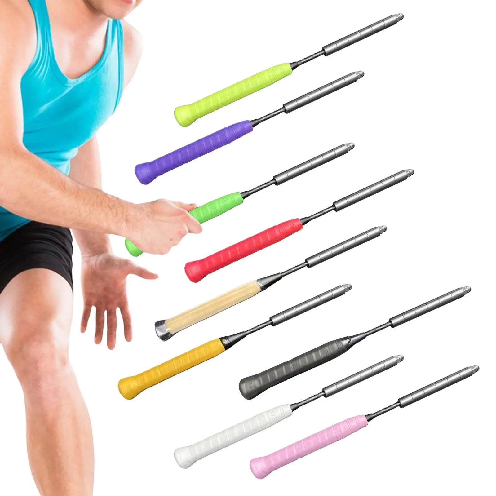 Качели для ракеток бадминтона инструмент тренировки штанги тренировка захват