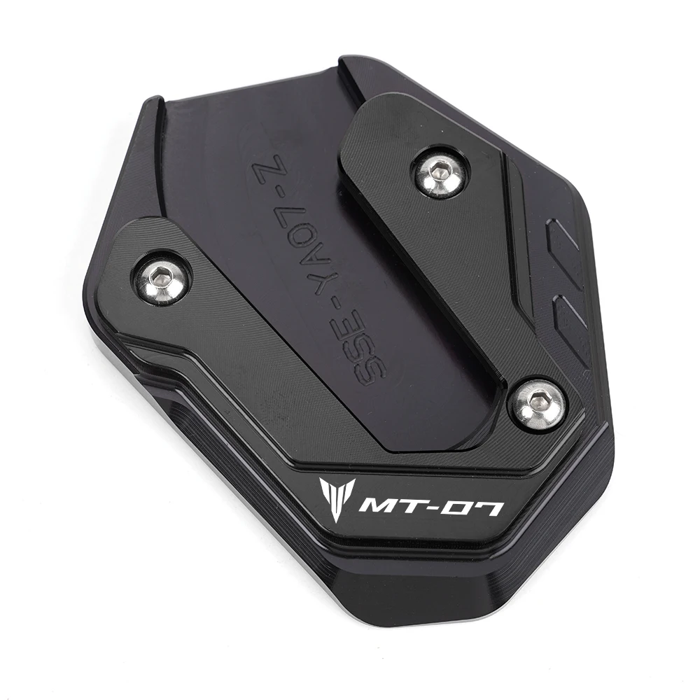 

Для YAMAHA MT07 MT09 MT 07 09 MT-07 FZ07 FZ09 mt09 sp 2014-2024 2025 подставка для мотоцикла, удлинитель боковой подставки, увеличительная пластина
