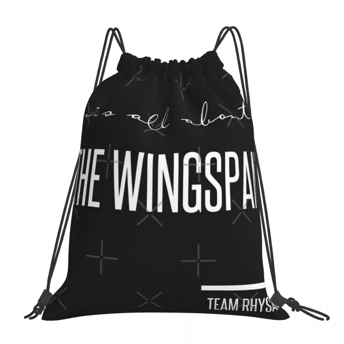 

Женская тканевая сумка на шнурке, с местом под крылья