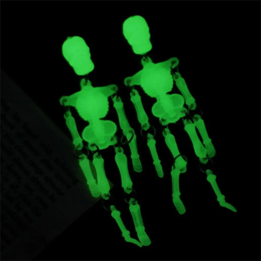 Светящийся брелок в виде черепа многосоставный каркас индивидуальность стиль