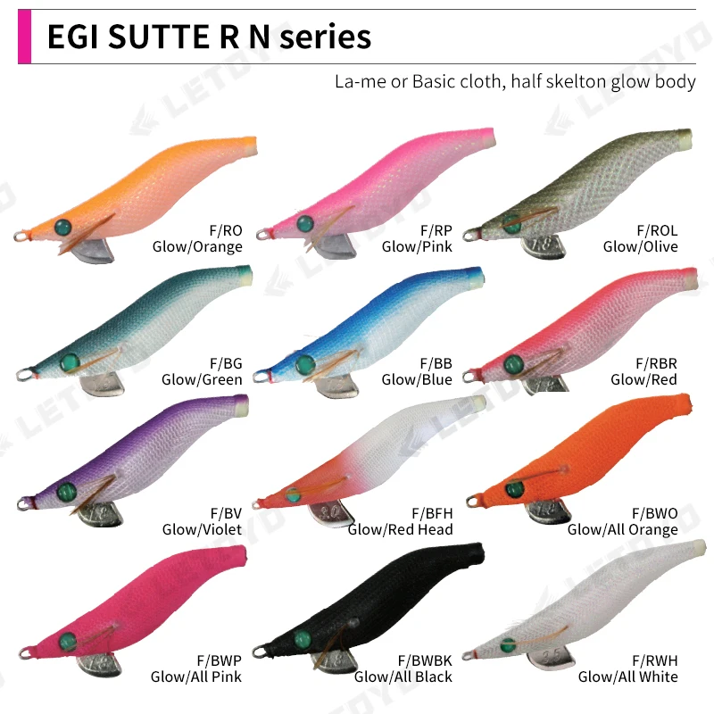 Yamashita Eging Fishing Squid Lure EGI SUTTE R N/ND/NDX/NC Japan Hooks Luminous Sea Fishing Goods for Cuttlefish Octopus Squid