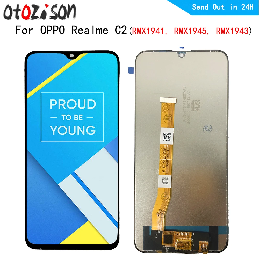 6,1 дюймовый IPS-экран для Oppo Realme C2 rmx1944, rmx1944, rmxv2, ЖК-дисплей, экран, сенсорная панель, дигитайзер с рамкой в сборе