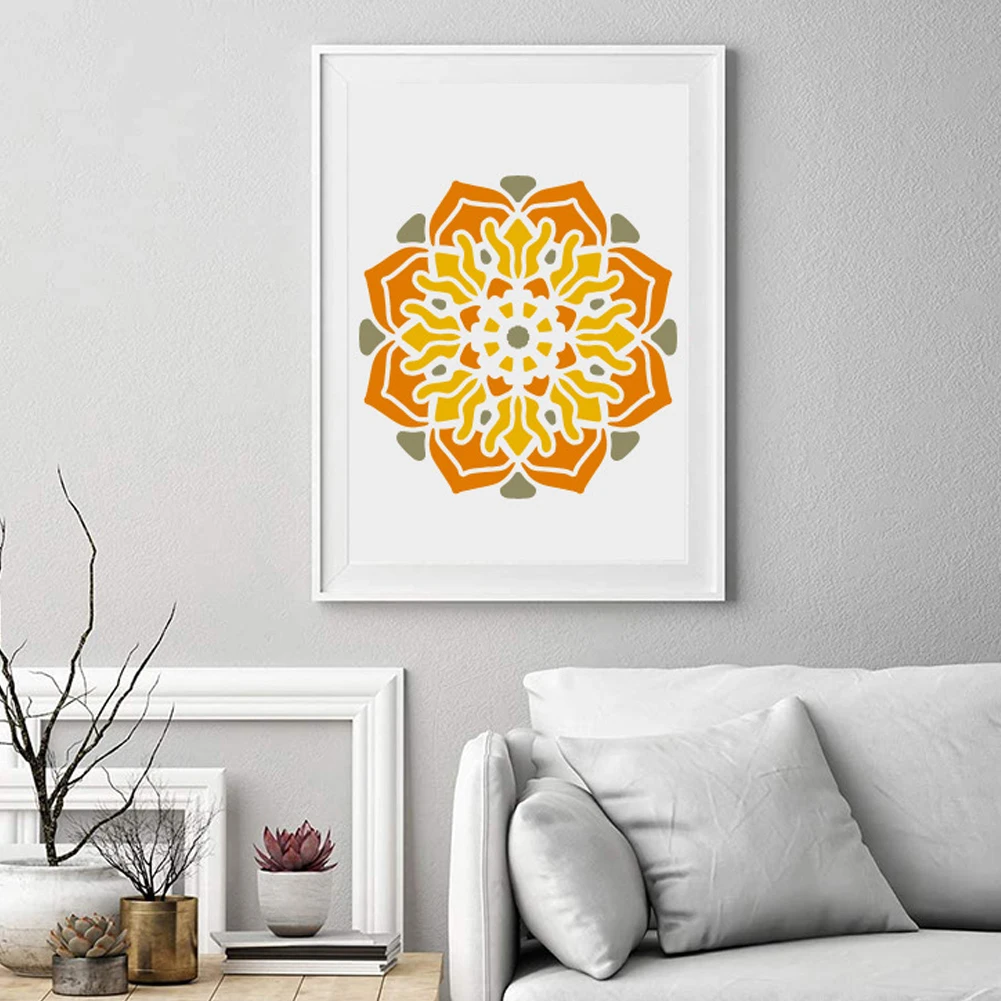 

20 упаковок трафаретов с цветочным рисунком, многоразовые Цветочные маргаритки, Настенная мебель, шаблон для рисования 7,9X7,9 дюймов