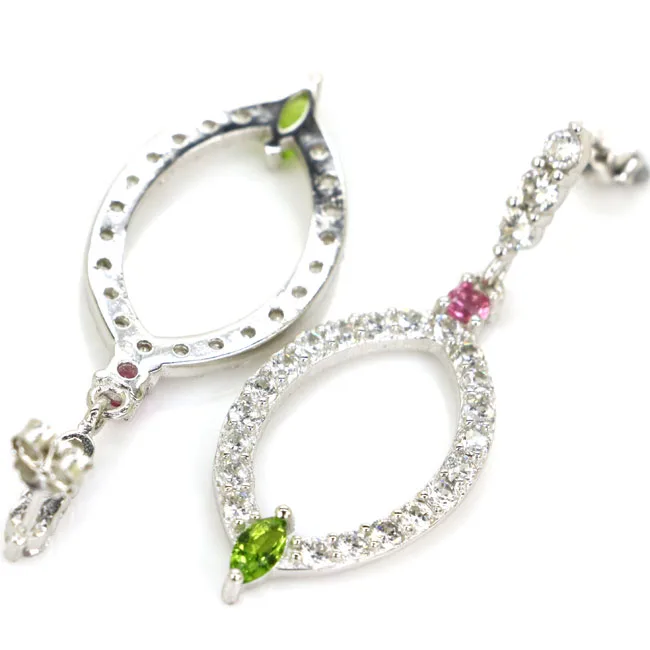 45x16 мм очаровательные 6 г топаз перидот турмалин цитрин аквамарин CZ повседневная