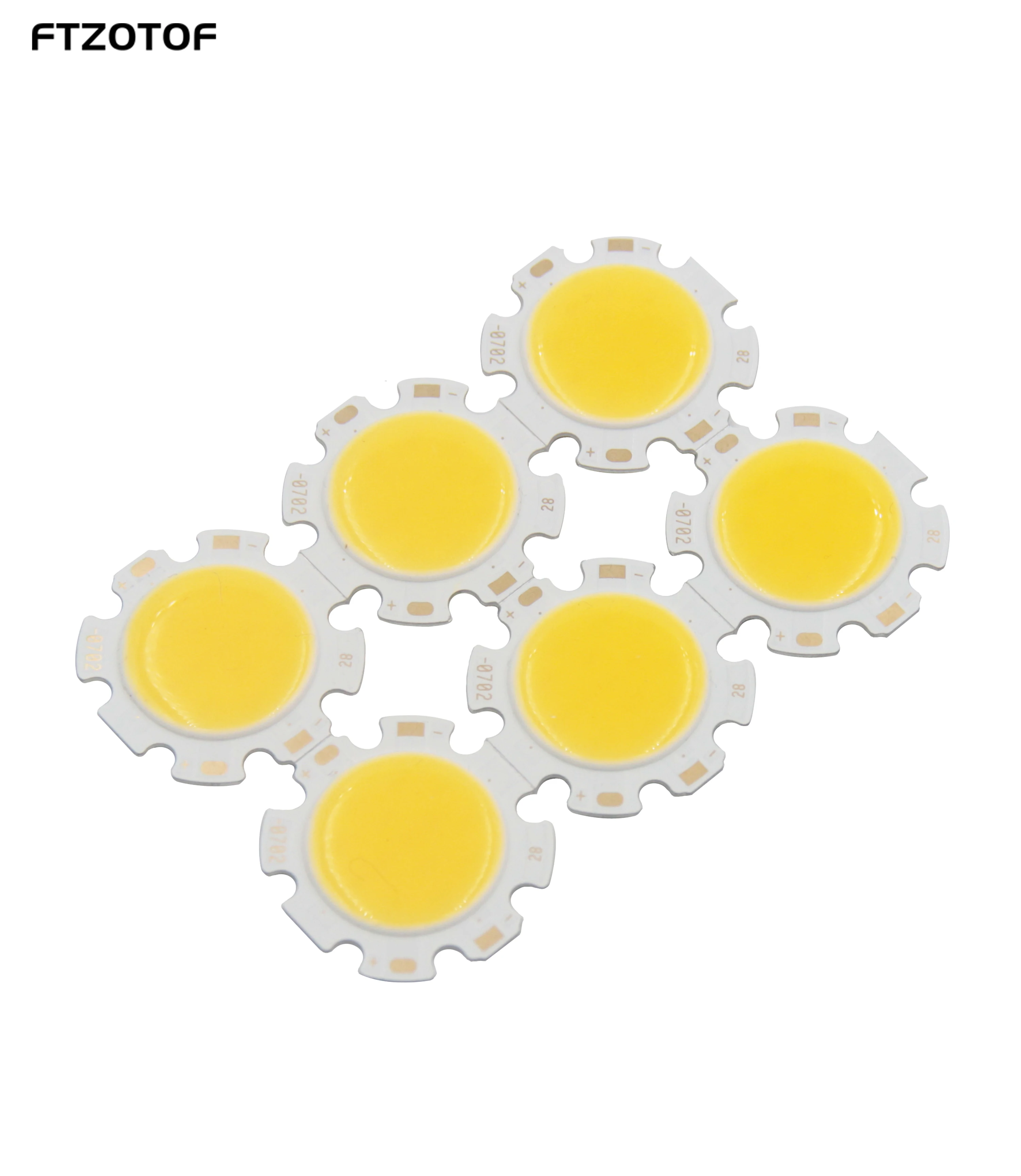 10PCS COB LED Bulbs 5W DC15-17V Round Chip On Board Warm Cold White LED Lights Source for Spotlight Downlight Ceiling Lamp 28MM