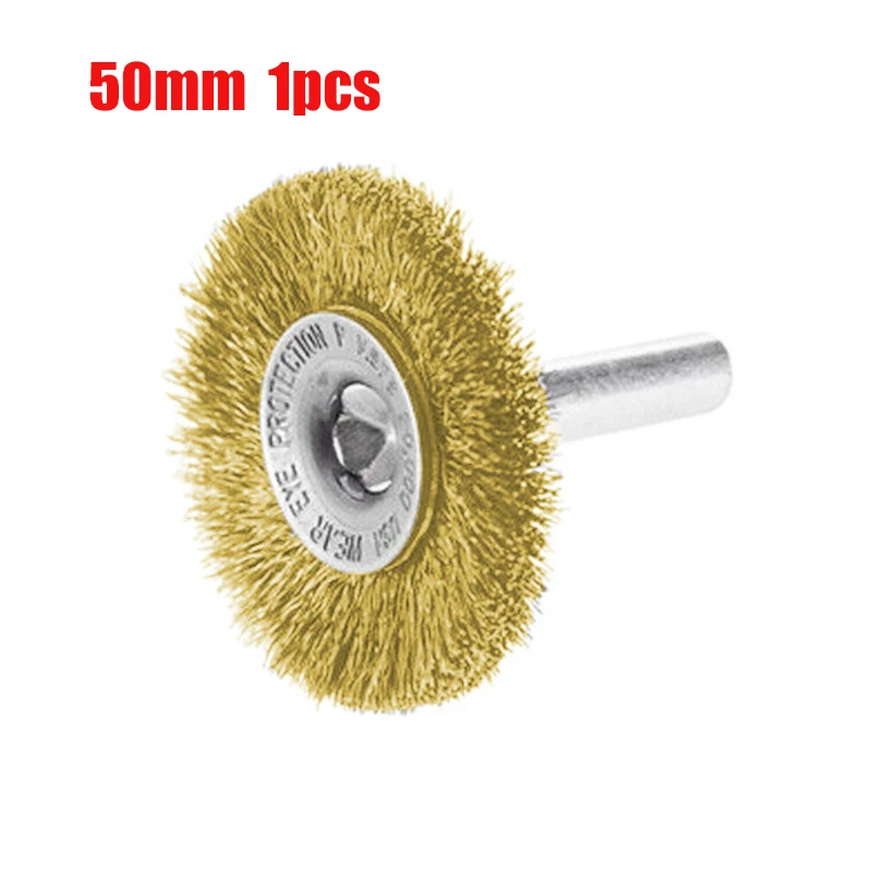 

2 Inch Crimped 4500RPM Carbon Steel Wire Wheel Brush W/ 1/4" Shank For Drill Presses Drills Die Grinder Cleaning Deburring Tool