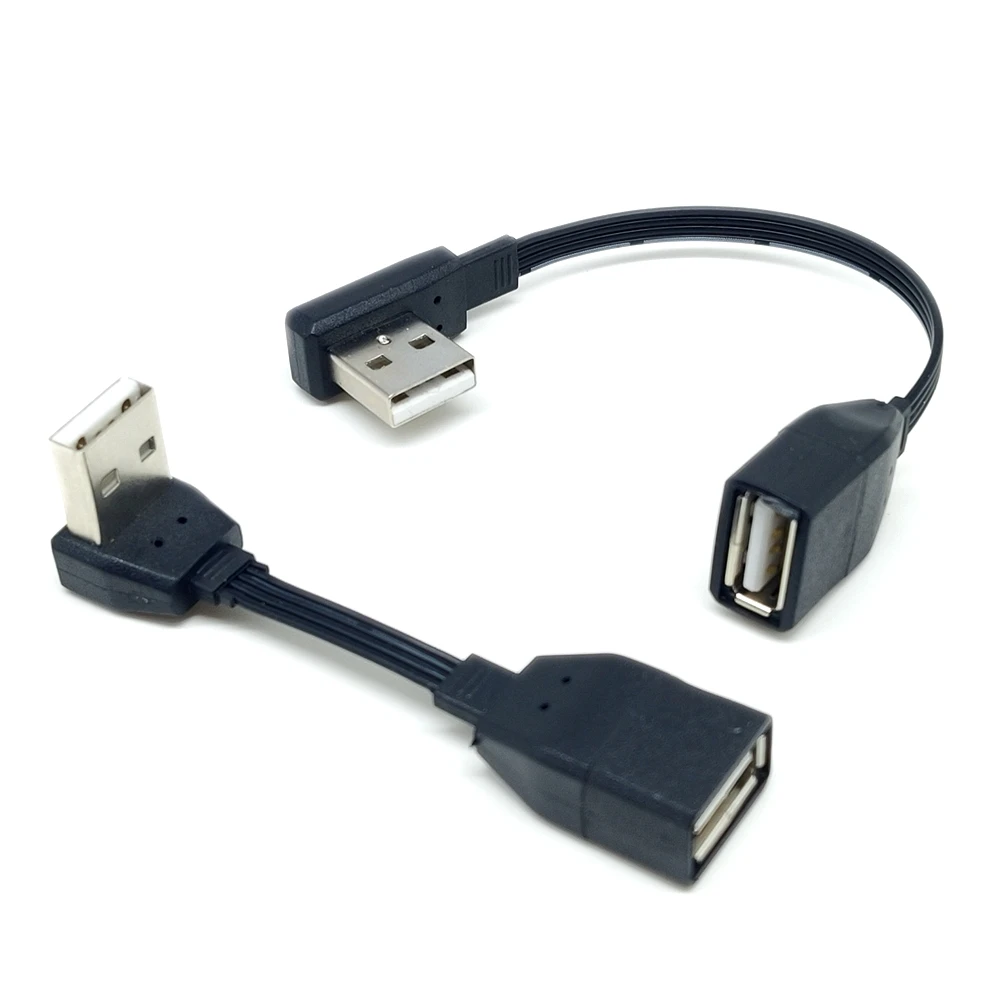 5 см 50 USB 2 0 A Stecker auf Weibliche 90 Abgewinkelt Verlängerung Адаптер кабель männlich zu weiblich teksto/links/unt