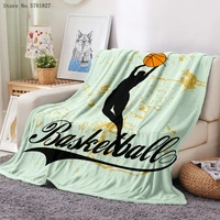 basketball sports flannel blanket famous cartoon 3d printed soft blanket home textile nap office sofa blanket