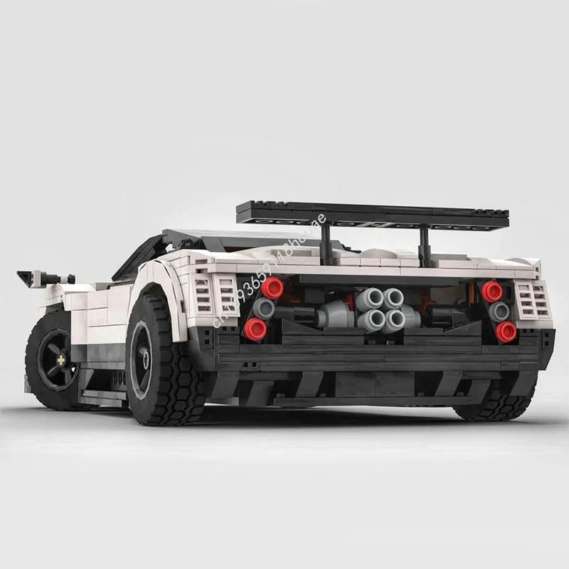 Фото Набор для сборки модели MOC Pagani Zonda Porscheed из 1458 деталей, конструктор, архитектурные блоки, креативная идея, кирпичики, рождественский подарок для детей №4