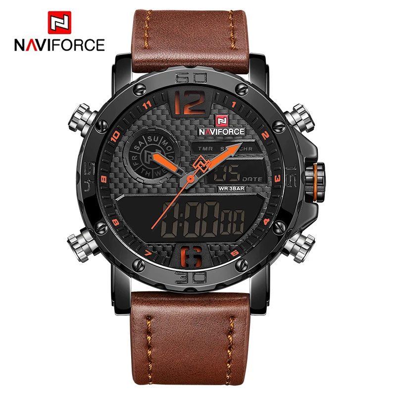 

NAVIFORCE Fashion Waterproof Military Sport Men Watches Casual Quartz Wristwatch Male Analog Chronograph Clock Relogio Masculino