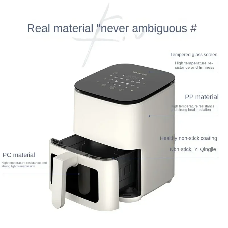 DAEWOO воздушная фритюрница л бытовой безмасляный микро-паровой тендер для выпечки