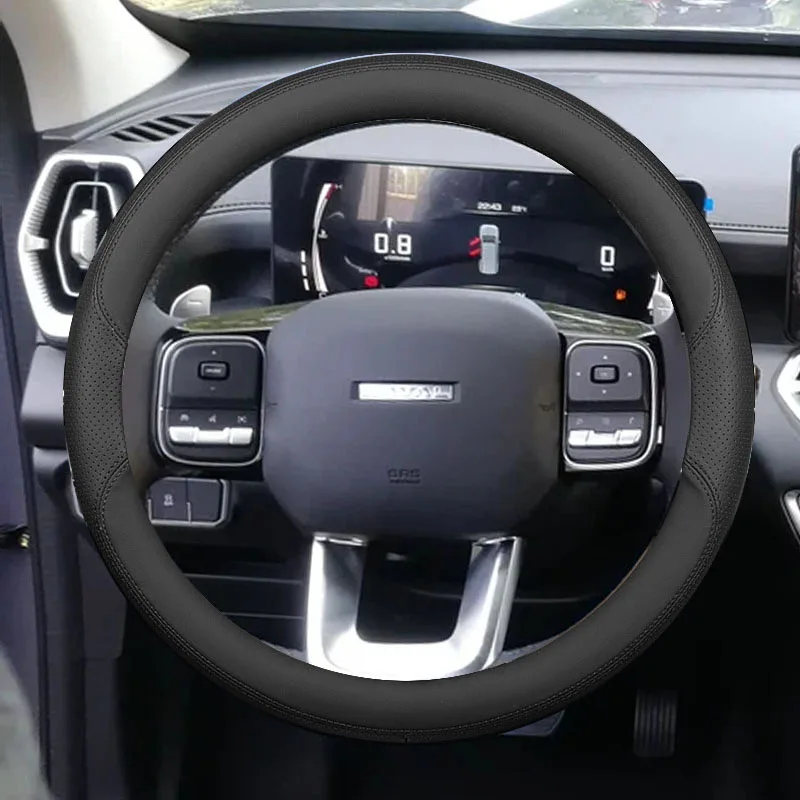 

Для Haval Hover H3 H5 H9 2023 2024 чехол рулевого колеса автомобиля ультратонкие кожаные дышащие противоскользящие аксессуары для интерьера