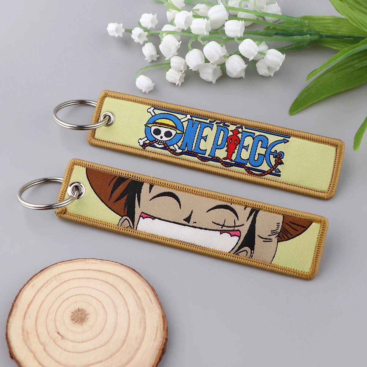 

Цельный брелок для ключей с вышивкой, брелок для ключей автомобиля, мотоцикла, женский и мужской брелок, модные ювелирные изделия, аксессуар...