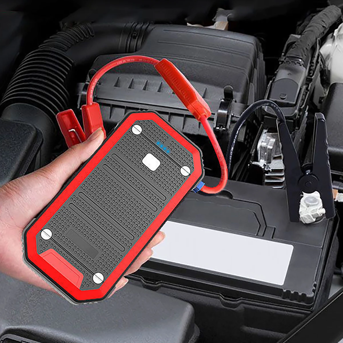 

600A 13800mAh Peak Powerful Car Jump Starter 12V Emergency Battery with LED Starting Device Power Bank