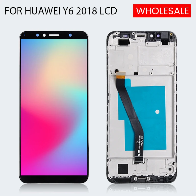 

Оптовая продажа, ЖК-дисплей Y6 Prime 2018 для Huawei Y6 2018, дисплей с сенсорной панелью, дигитайзер в сборе, бесплатная доставка