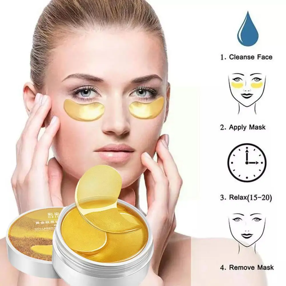 

30pairs Vc Seaweed Collagen Natural Moisturizing Anti Eye Skin Dark Gel Age Bag Wrinkle Care Eye Remove Circles Patche A5v0