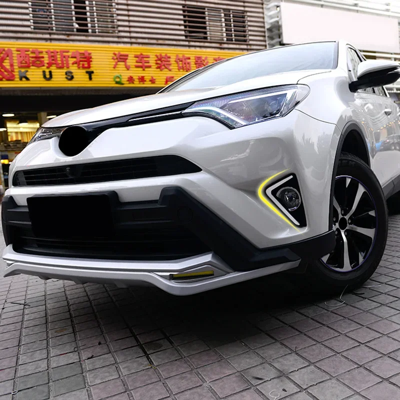 Автомобильный аксессуар светодиодные фары DRL для Toyota RAV4 2016 2017 2018 указатели