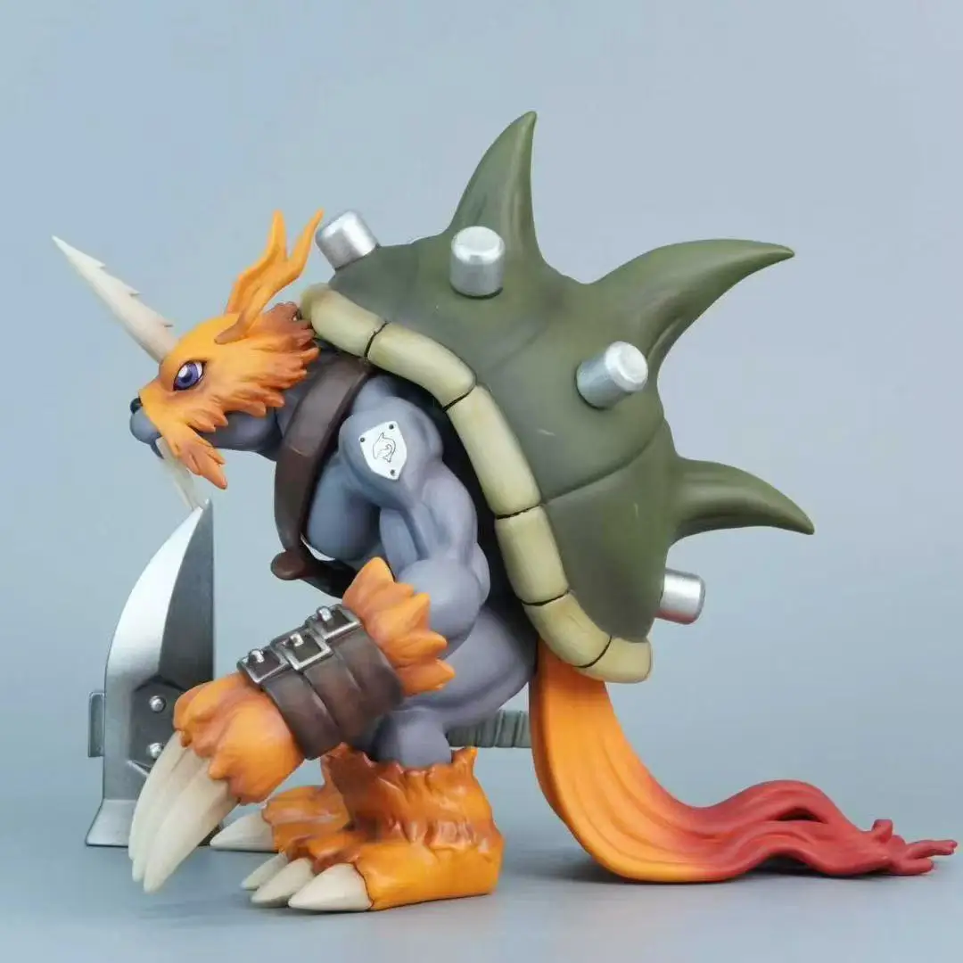 Фото Аниме Digimon Adventure Фигурка Zudomon Фигурки 20 см Статуя из ПВХ Настольный орнамент Коллекционная модель игрушки Подарки №4