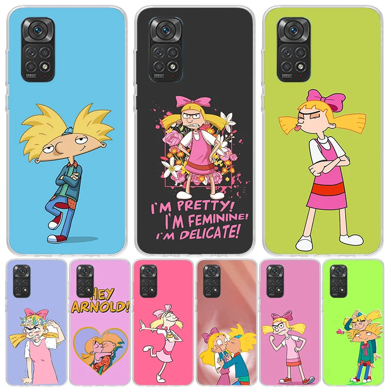 Чехол для телефона с рисунком Hey Arnold Fondos Xiaomi Redmi Note 13 12S 12 11S 11T 11E Pro Plus 10S 10 9S 9 8T 8 7 Art