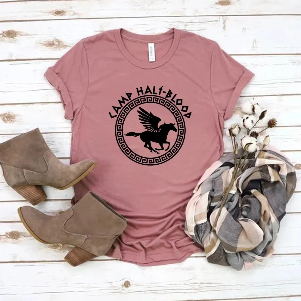 Футболки Camp Half Blood осенняя футболка с игровым лагерем волшебный подарок на