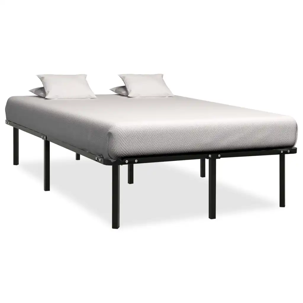 

Metal Bed Frame, Bedroom Furniture Black 140x200 cm