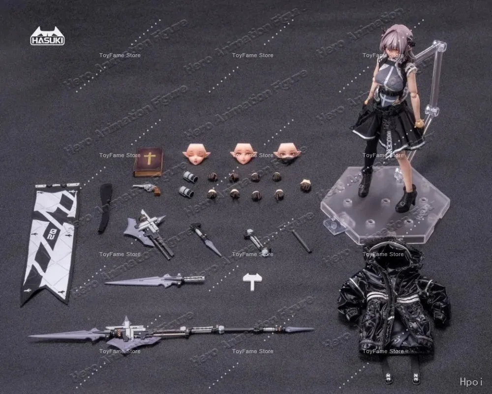 Фото В наличии Оригинальная коллекционная фигурка HASUKI Pocket Art PA009 Succubus Nun-Flid 1/12, подвижная кукла, модель красавицы, подарок №1