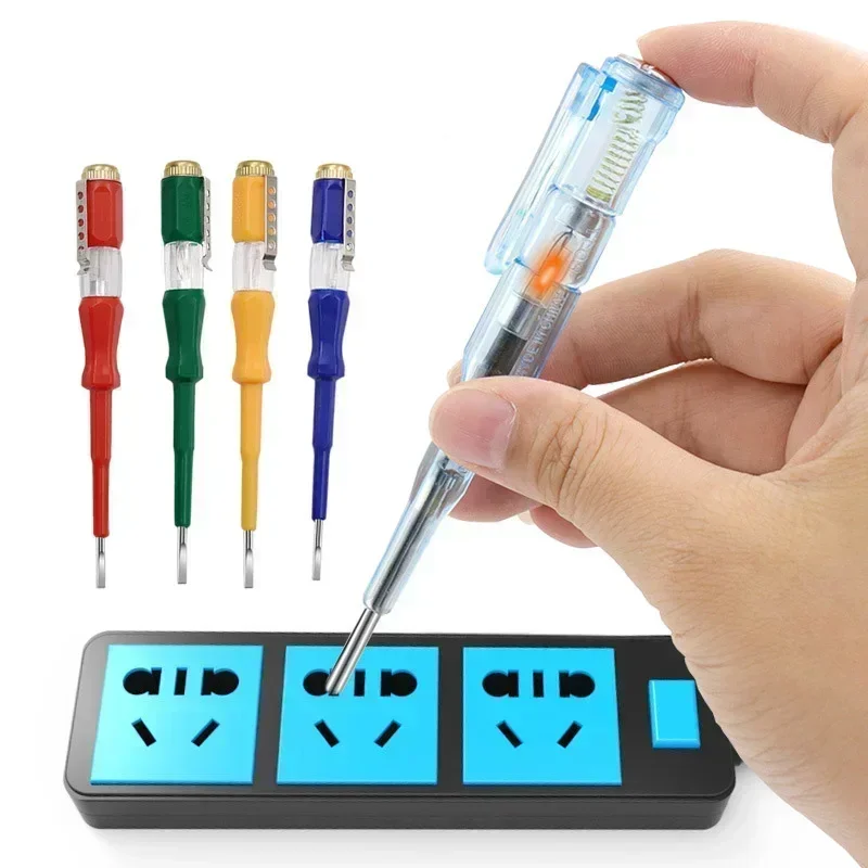 Pluma для испытаний agua destornillador paleta indicador presión pluma тестирования 100-500 В luz de neon