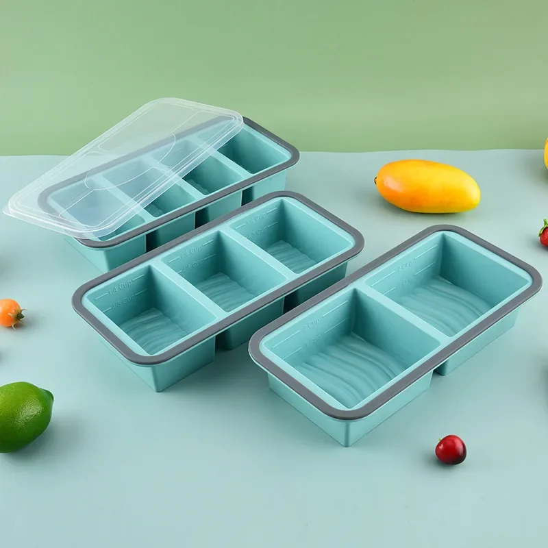 

Силиконовый Лоток Для Заморозки С Крышкой, Большие Формы Для Льда